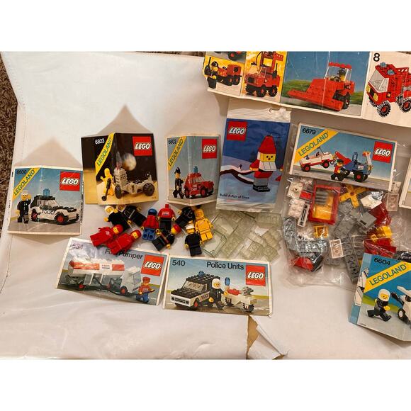 LEGOLAND Vintage Manuals Pieces Bricks Space Lot Lego 1970s - 1980s - Picture 6 of 9